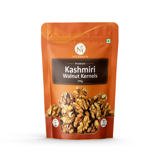 Nutrimuch 100% Organic Kashmiri Walnuts - Premium Raw Akhrot (Big Size)